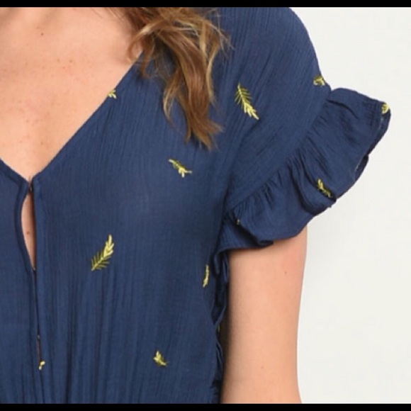 💙🦋NWT NAVY ROMPER 🦋💙 - Picture 4 of 5